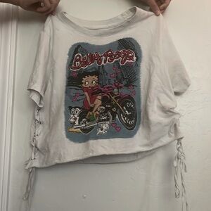 Betty boop crop top